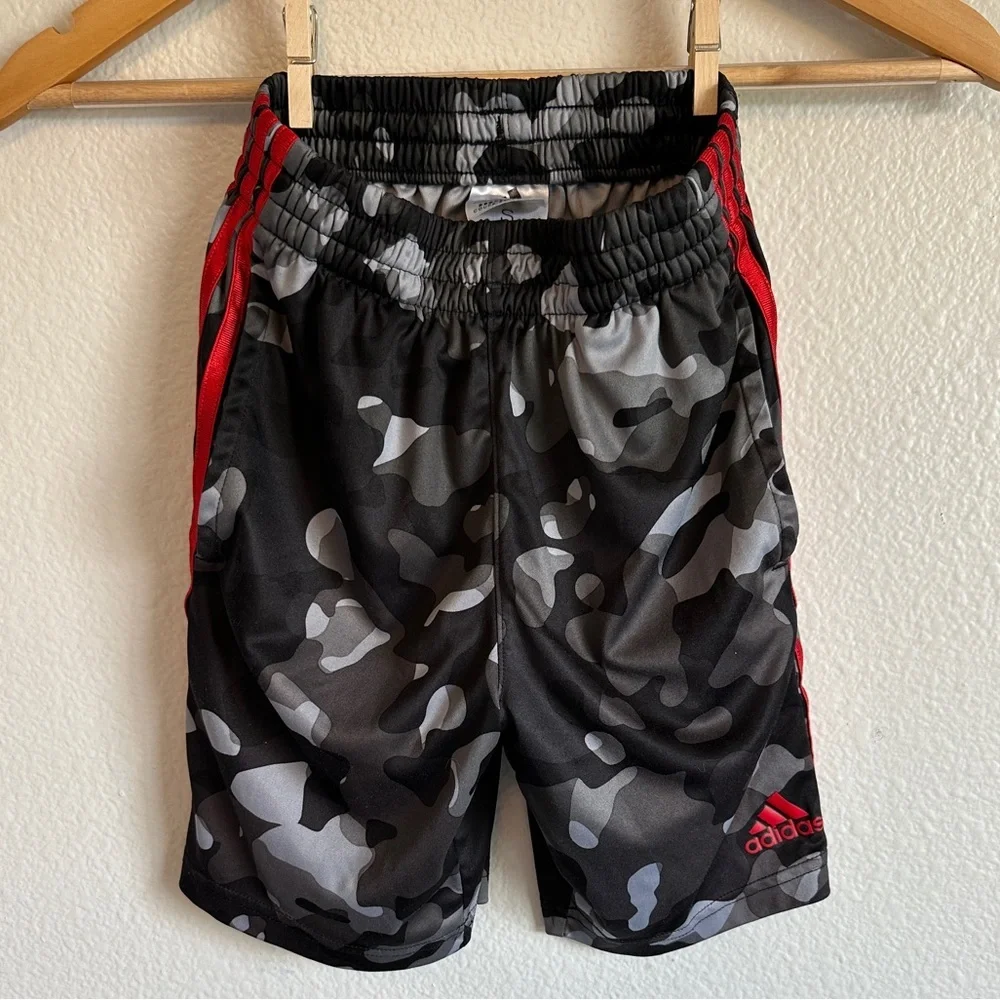 Adidas Gray and Black Regular Fit Shorts